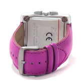 Chronotech Purple Leather Dress Watch